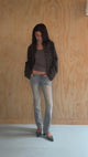 Model is 5'6" wearing size 25
