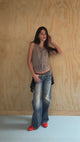 Model is 5'6" wearing size 25